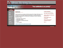 Tablet Screenshot of citizenstitlegroup.com